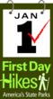 America's State Parks First Day Hikes Logo.